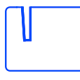 Trapezium groove to fit a 3.0mm thick part: The longer width at the top is larger (3.8mm), while the shorter at the bottom width is just right (3.2mm).