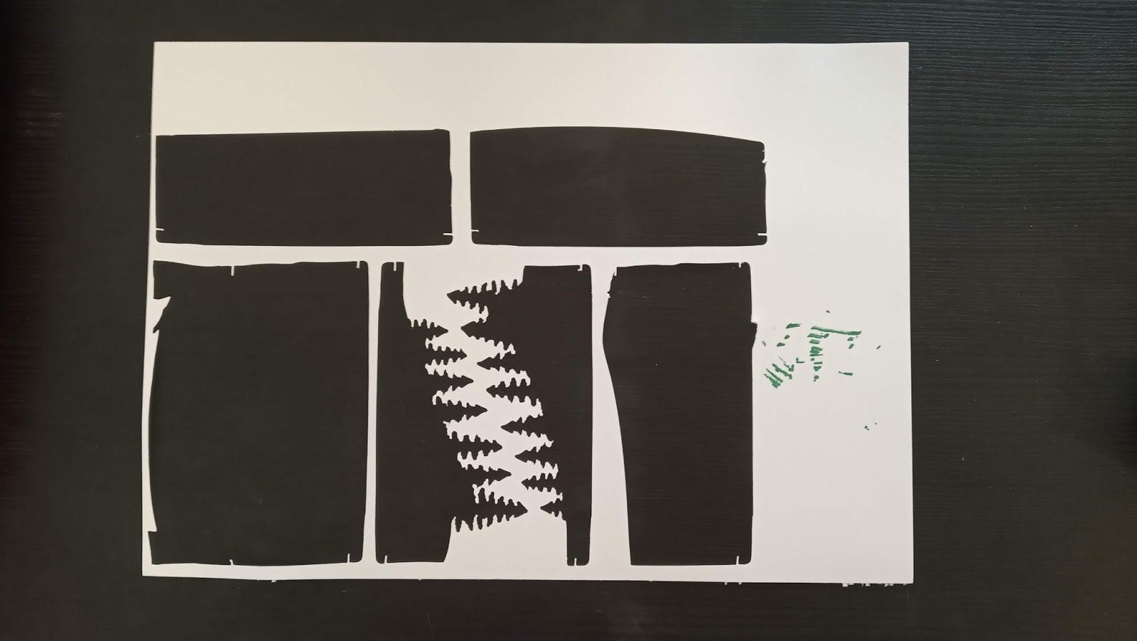 drawing block, and scaled up