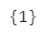Python set output containing only the value 1