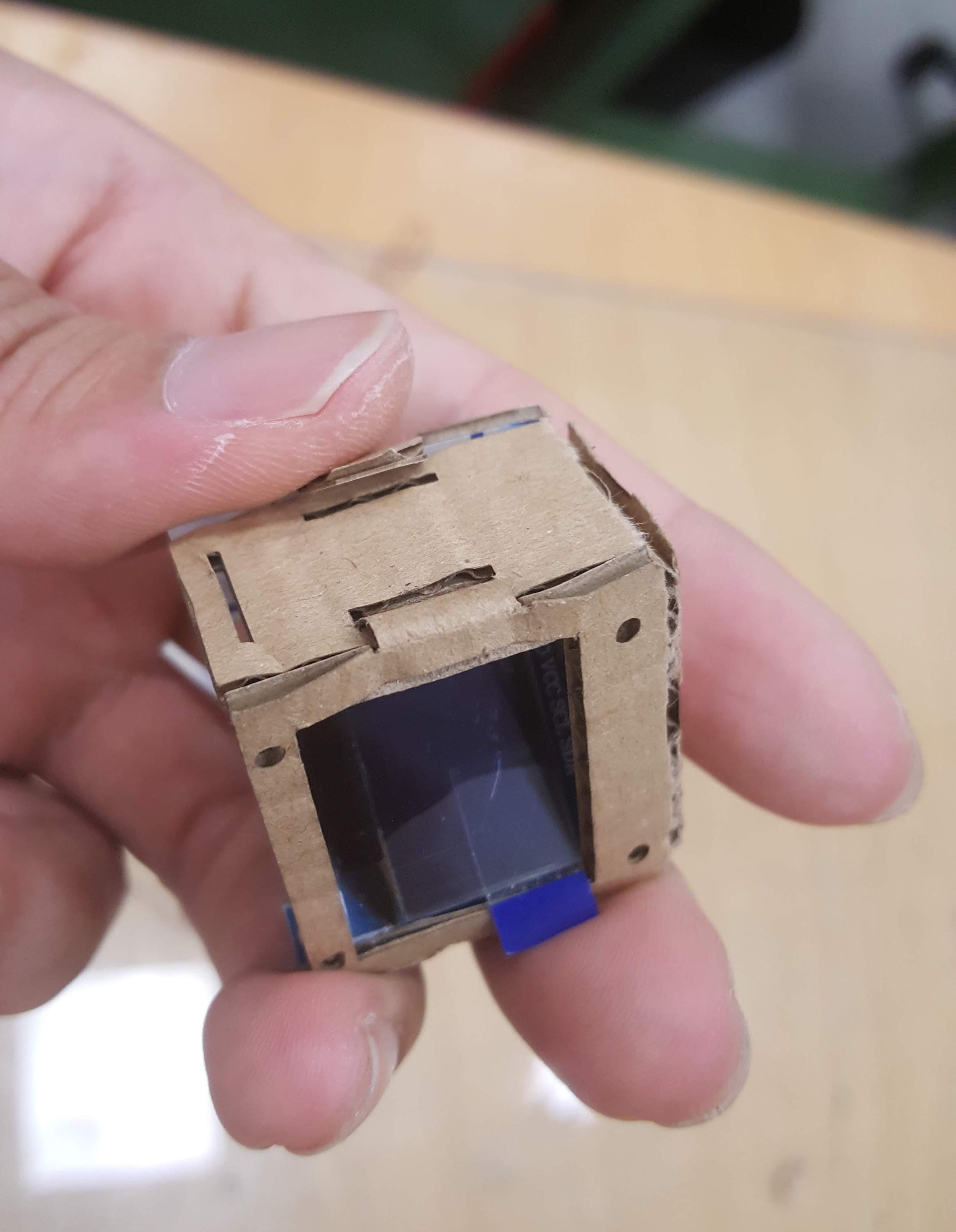 Left: Blue tape is not the answer. Right: Impossible-to-connect tiny joints.