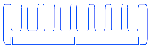 These are the two base structures I cut (not to scale). Which are fitted together to make a 3D laptop/keyboard/iPad holder.