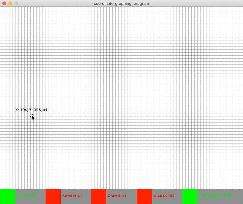 Coordinate plotter in Processing using Python.