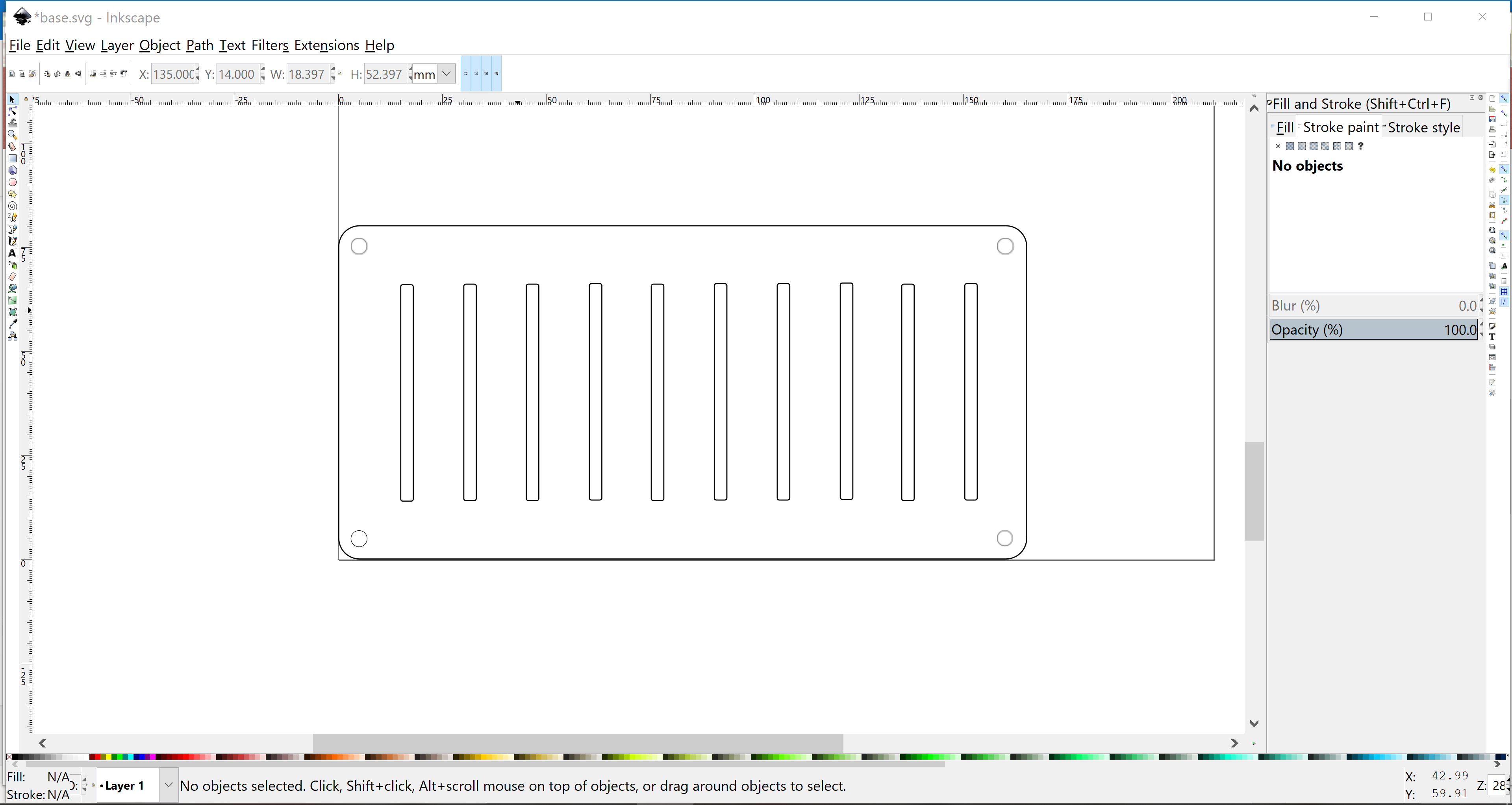 Base of micro:bit display stand