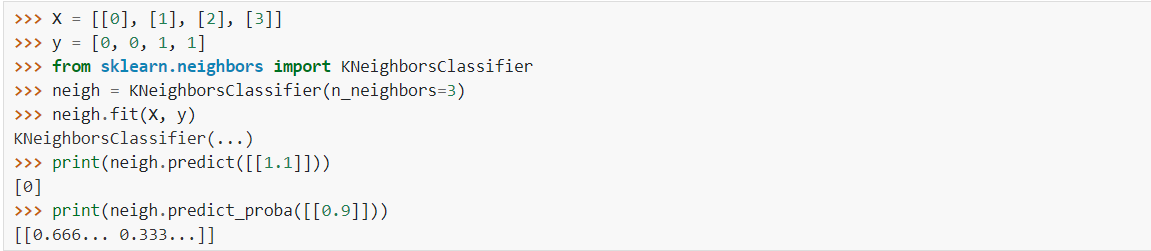Sample classification task in Scikit-Learn