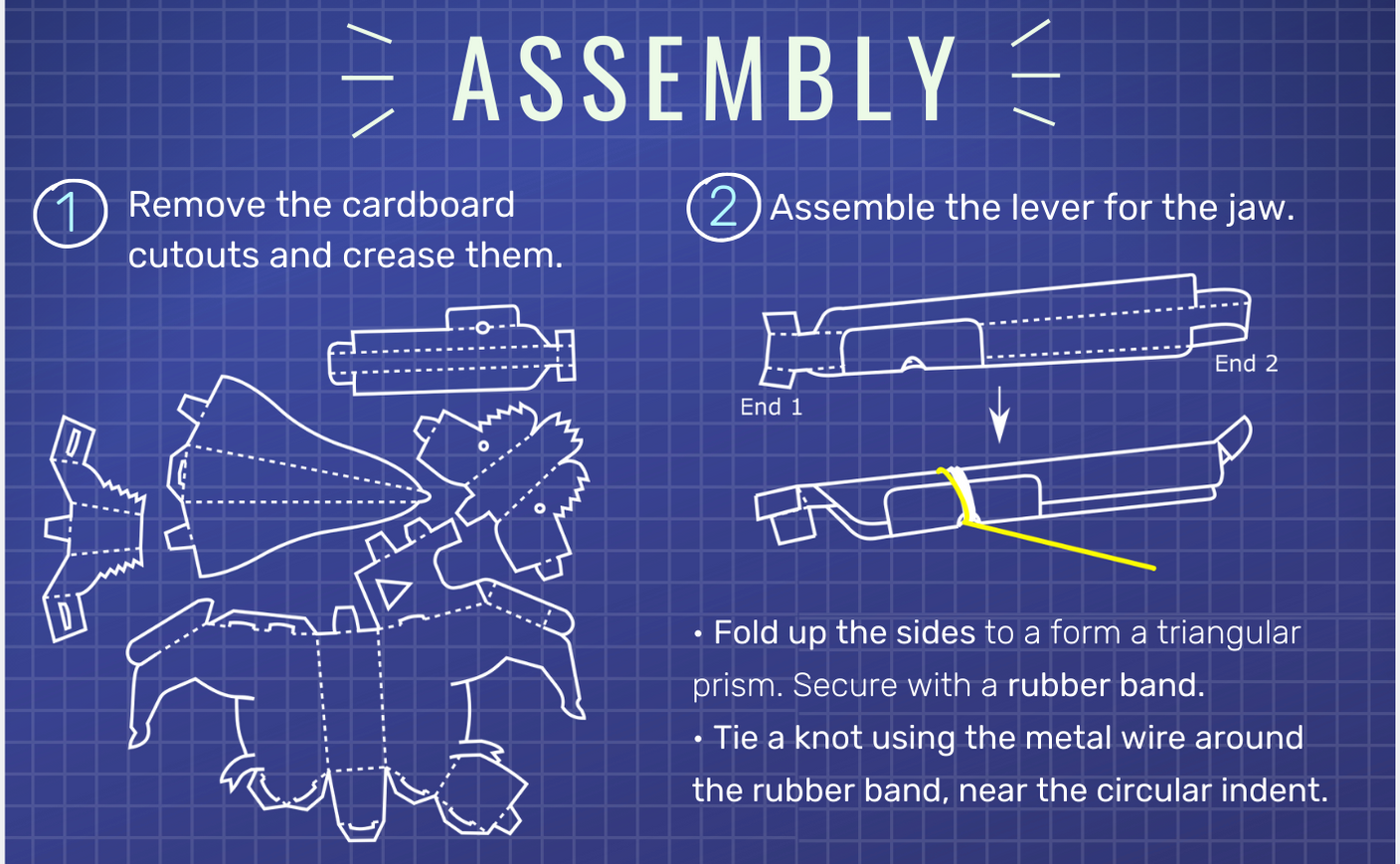 T-Rex Kit Booklet Preview, with illustrations by Jing Ting