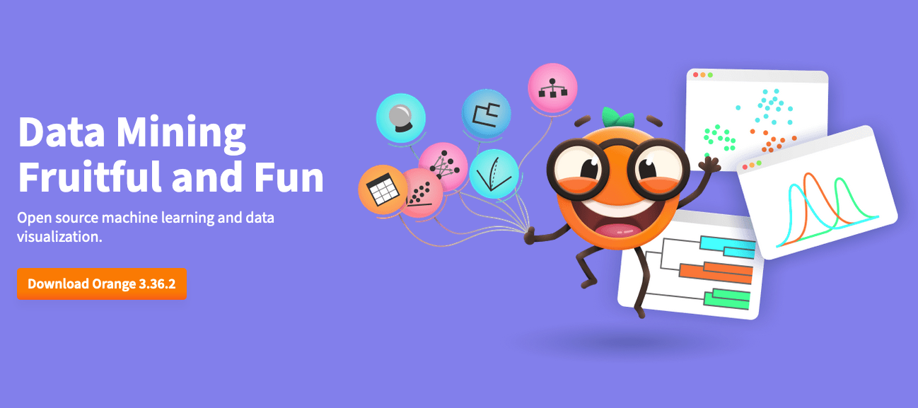 Screenshot of the Orange website