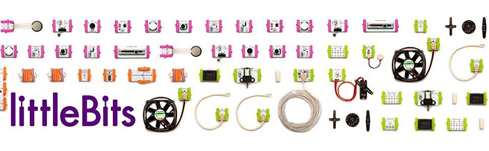 littleBits are swappable, magnetically-connected electronics building blocks — like “LEGO for electronics”. These colour-coded blocks can be used to prototype, gather feedback and build real-world solutions.