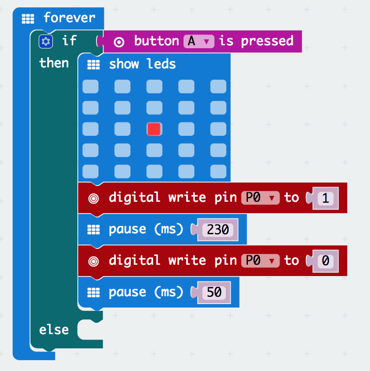 Step 2 – Sender: button A