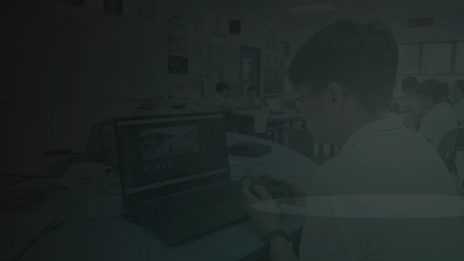 Game Development Bootcamp with Unity banner background