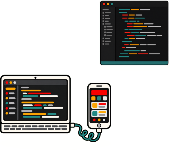 Professional Certificate in Mobile Application Development banner illustration