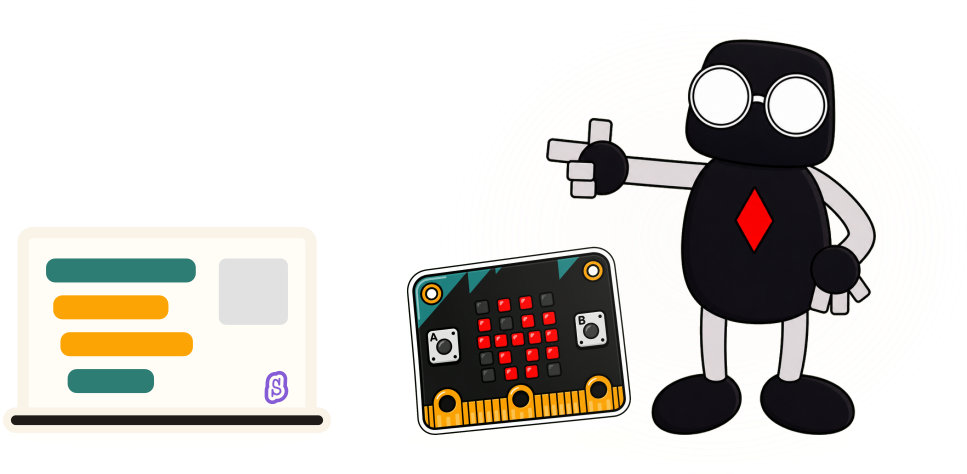 Code, Tinker, and Make with Us. banner illustration