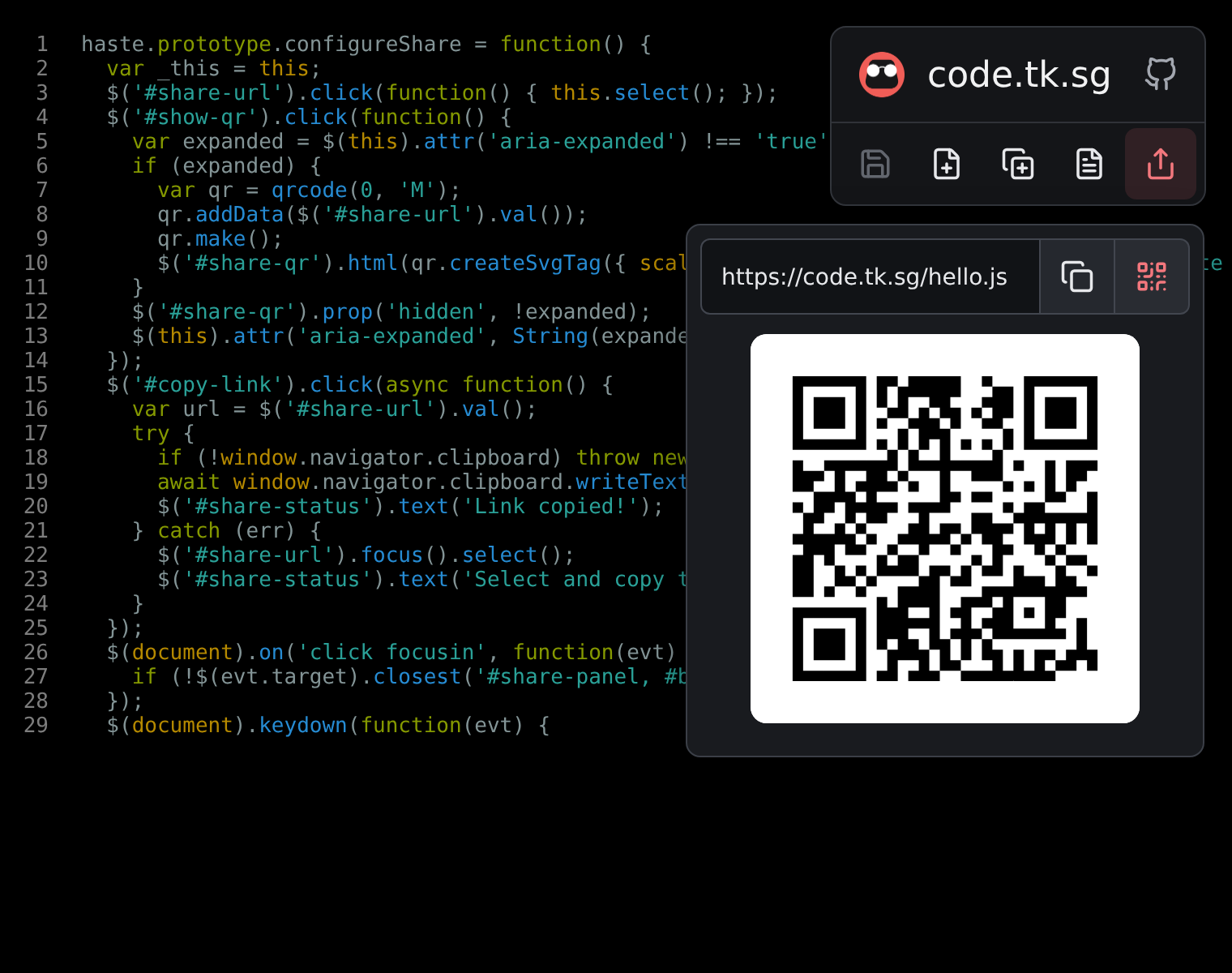 code.tk.sg screenshot