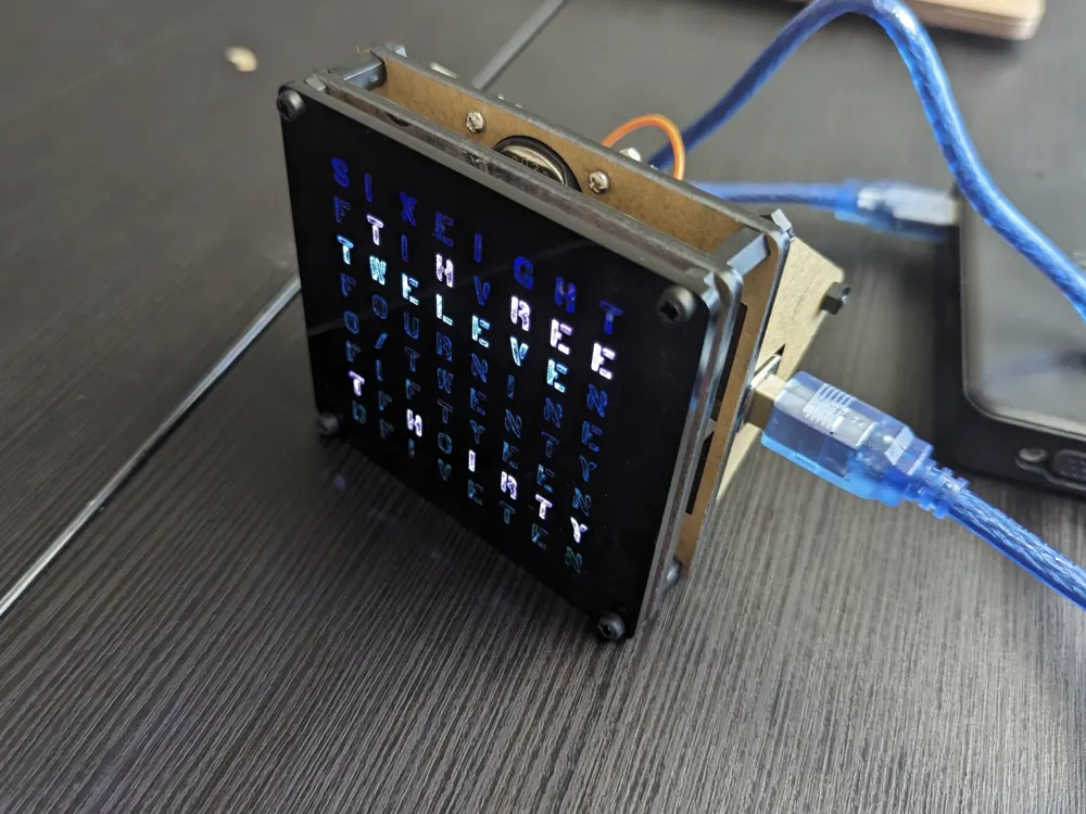 Word clock by Dhruv